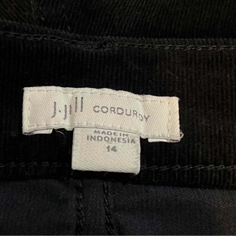J. Jill Black Corduroy Straight Leg Pants - Picture 3 of 9